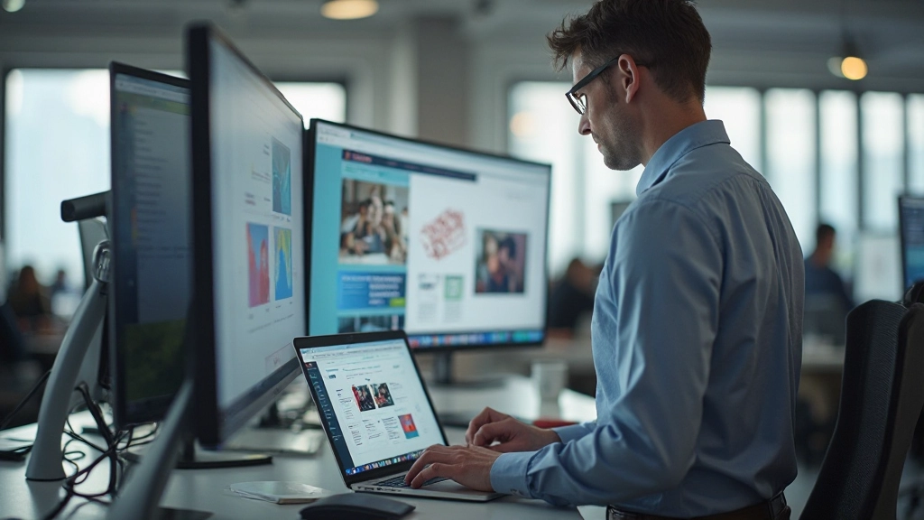 Responsive design mockups displayed on multiple devices smartphone tablet desktop