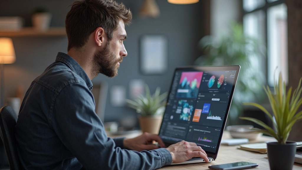 User interface mockup showing navigation menus buttons and interactive elements