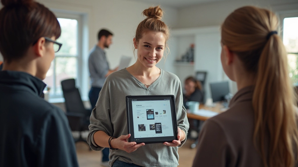 Interactive prototype showing different page states and user interactions